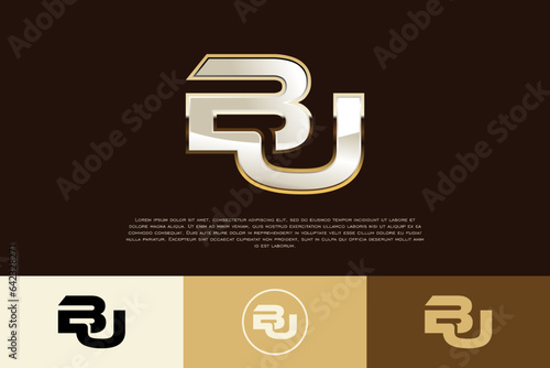 BU Initial Modern Exclusive Logo Emblem Template for Business