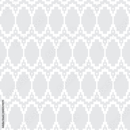 Monochrome Argyle Fair Isle Seamless Pattern Design