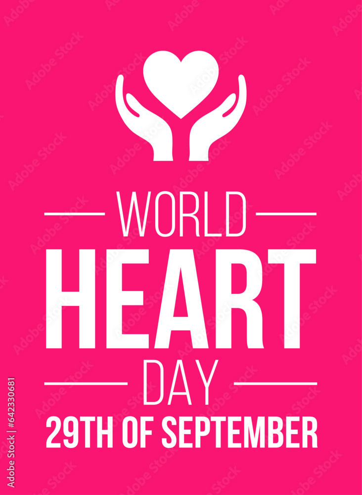 World Heart Day.september 29. Template for banner, greeting card, poster background. Vector illustration World Heart Day.september 29. Template for banner, greeting card, poster background. Vector illustration