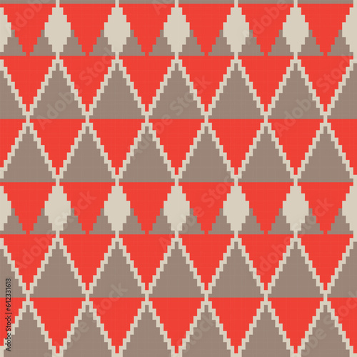 Colourful Argyle Fair Isle Seamless Pattern Design