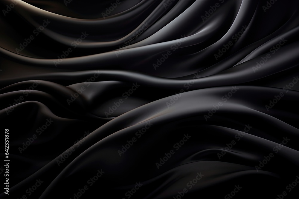 Fototapeta premium Black Silk Wallpaper - generative ai