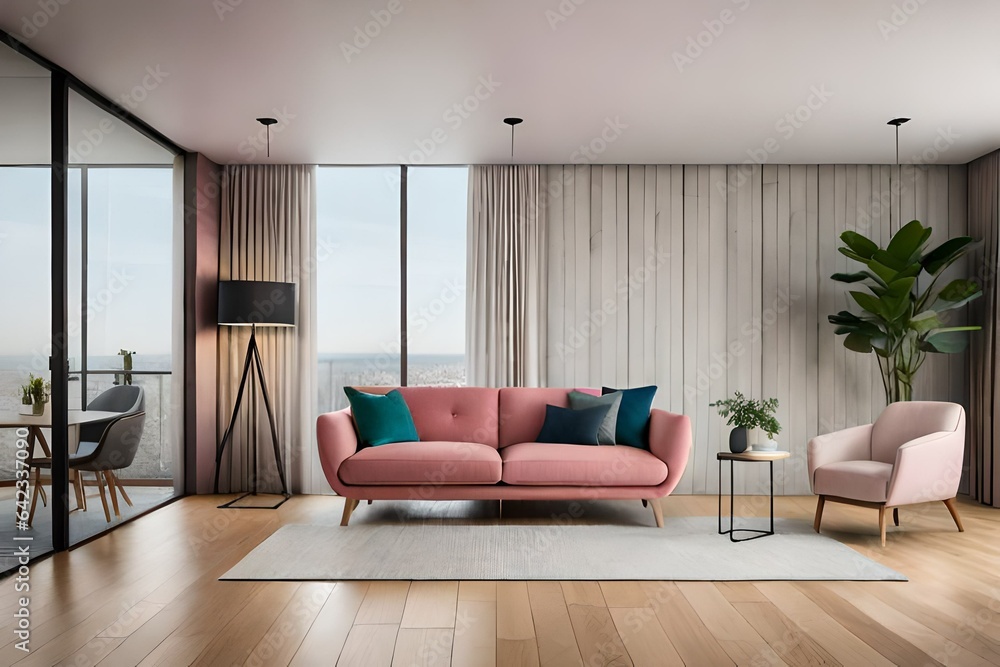 Fototapeta premium living room interior