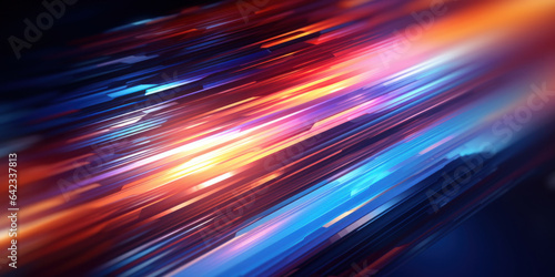 Abstract colorful speed motion blur striped glitch background photo