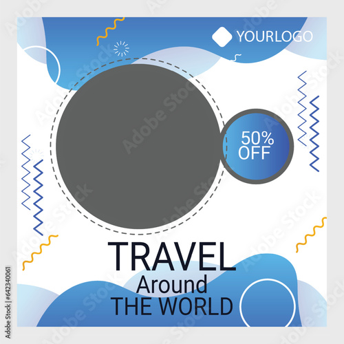 Corporate Social Media Post Design Free vector