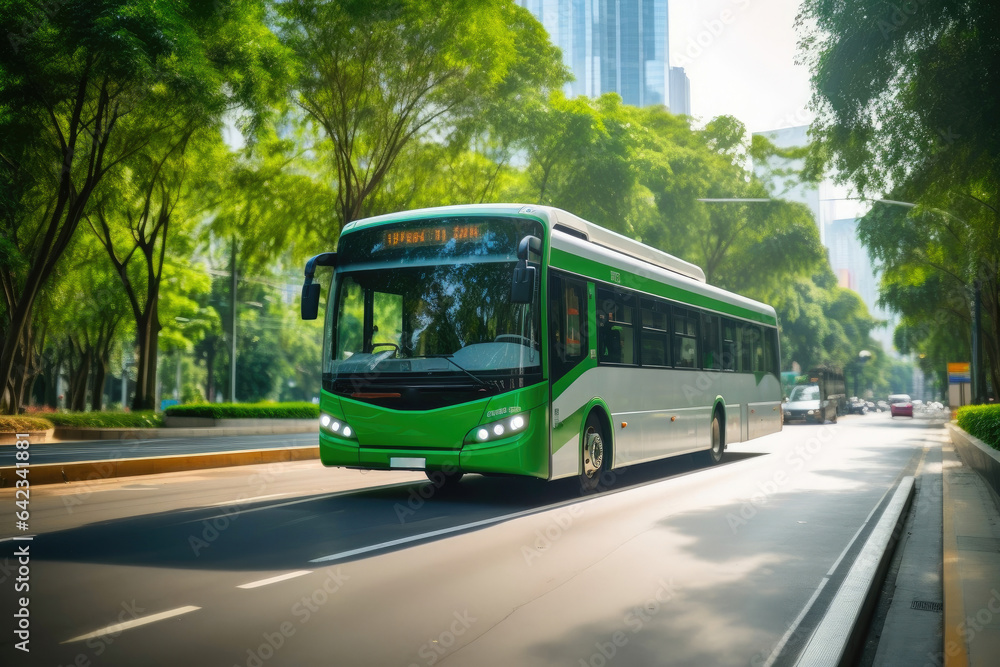 Obraz premium Public Transportation in the City