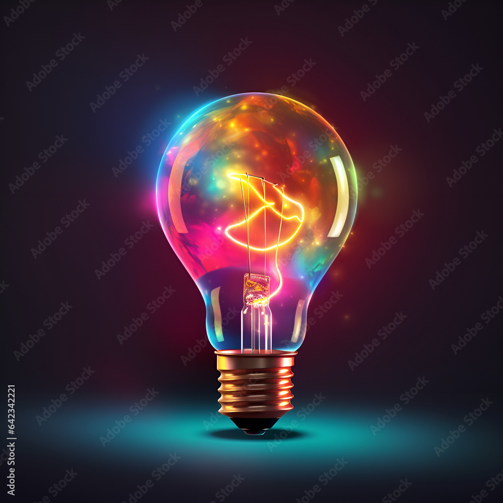 Radiant Glowing Bulb in the Dark Radiant Glowing Bulb in the Dark