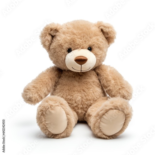 Teddy bear in white background, AI generated Image