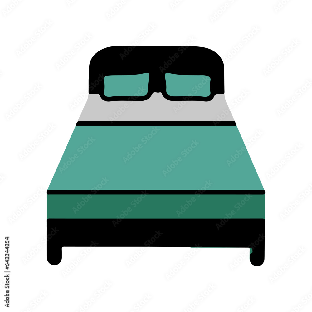 High quality icons of home appliances and furniture. Double Bed High quality icons of home appliances and furniture. Double Bed