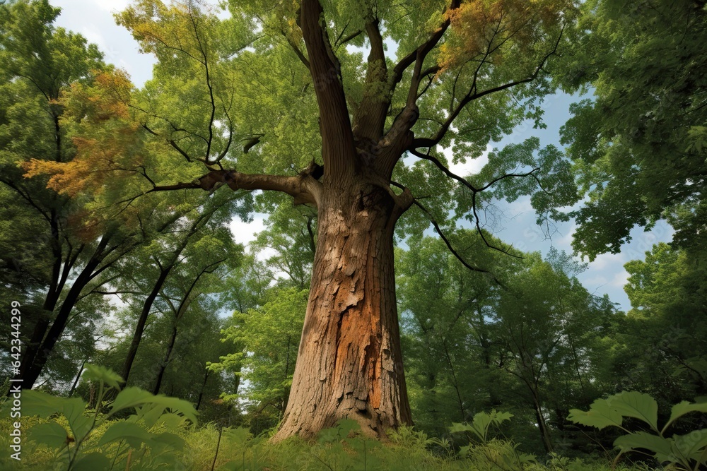 Fototapeta premium Shagbark Hickory Carya ovata