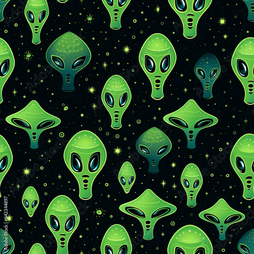Trippy Psychedelic alien Pattern