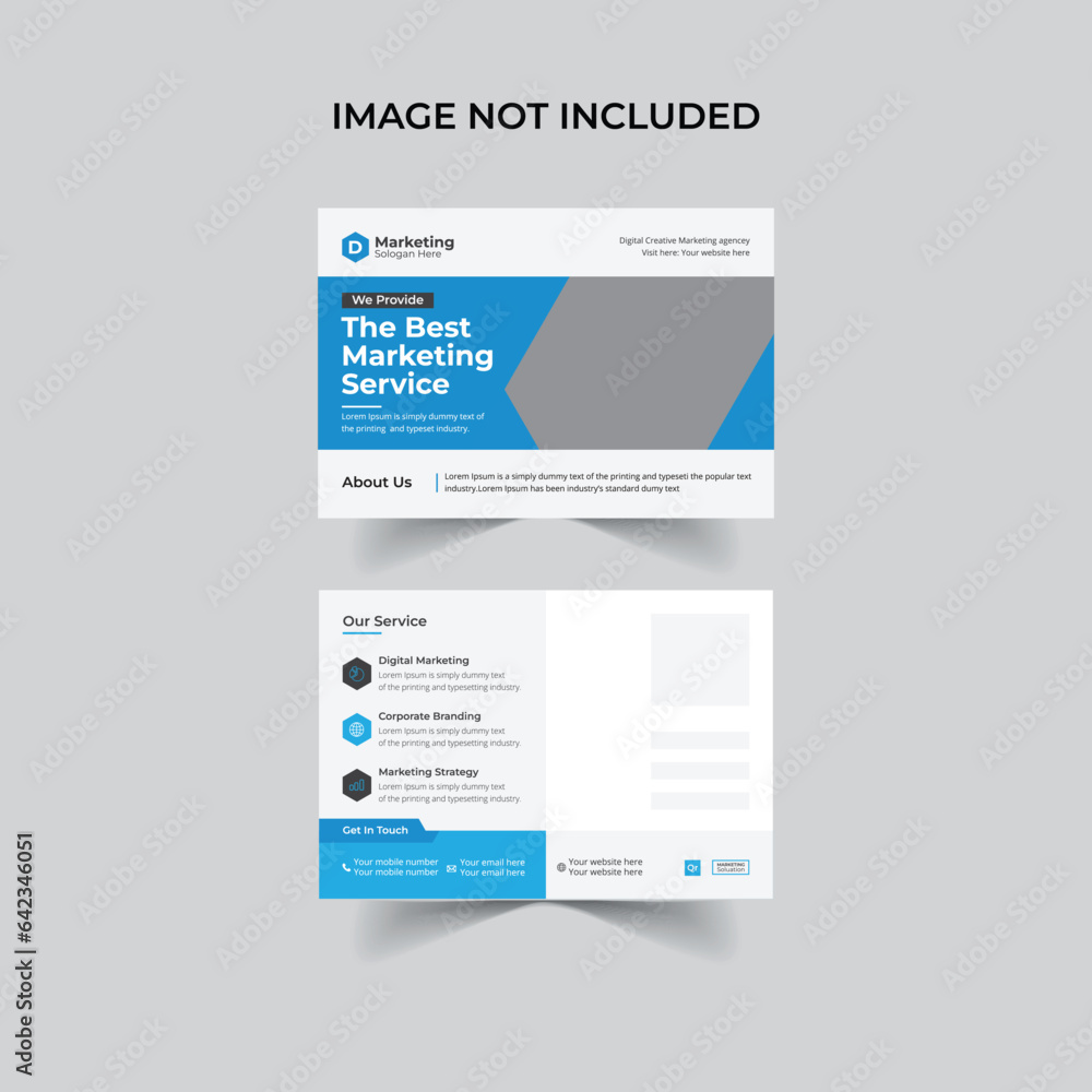 Corporate business postcard design Corporate business postcard design