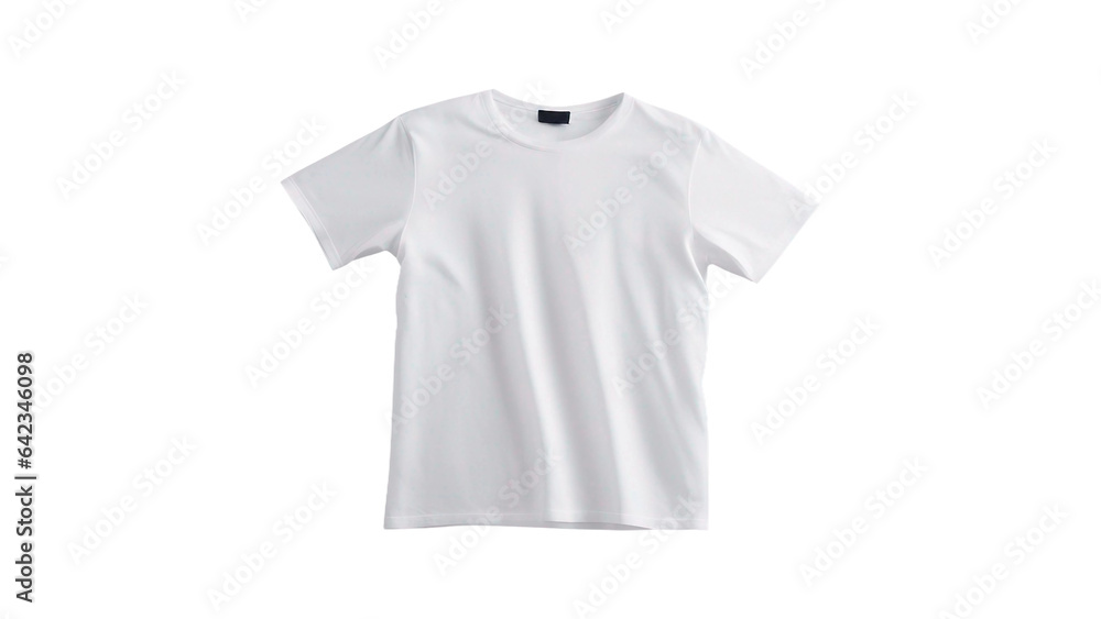Plain white t-shirt mockup on transparent background
Plain white t-shirt mockup on transparent background