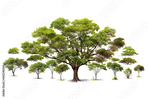 forest collection white green branch garden big foliage collection autumn environment background tree isolated canopy botanical big ecology botany growth botanic individ isolated tree cut-out group