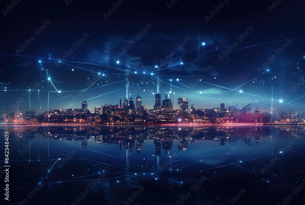 Fototapeta premium the telecommunications and the future