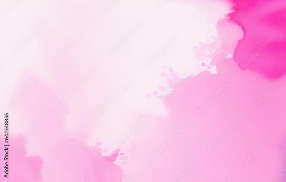 Abstract watercolor background, Pink watercolor background, Pink gradient, pink color