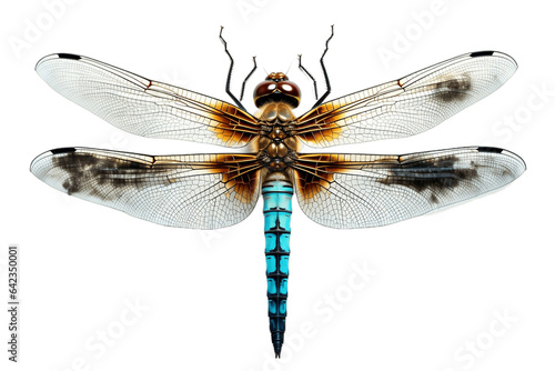 Mesmerizing Dragonfly isolated on a transparent background. Generative Ai
