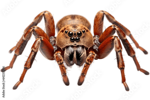 Spider isolated on a transparent background. Generative Ai