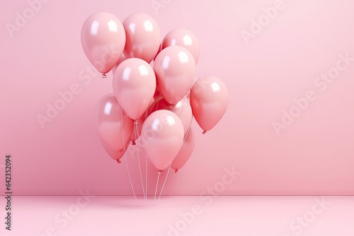 creative bright rendering decoration beautiful creativity abstract concept background balloon colourful summer ball Balloons birthday anniversary pastel colours background air 3d pink celebration d
