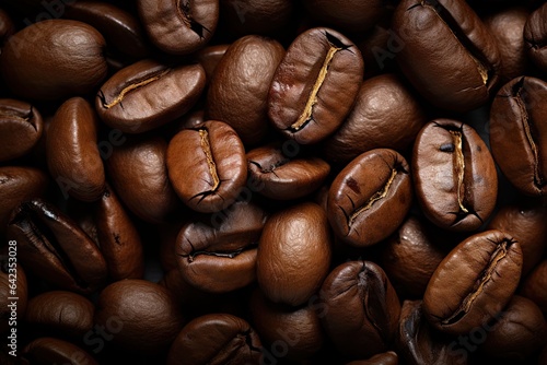 Rich aroma of roast espresso. Close up on coffee beans. Dark and delicious aromas. Morning finest. Freshly roasted