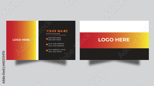  Creative Business Card Layout.Double-sided creative business card template. Portrait and landscape orientation. Horizontal and vertical layout. Vector illustration.