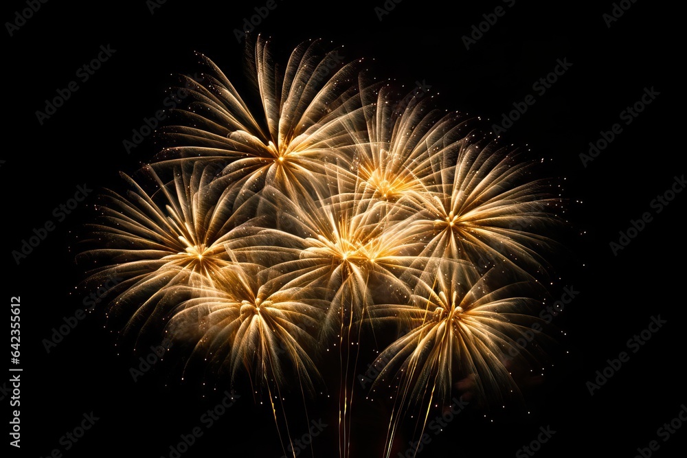 black happy colourful night yellow background gold year dark firewo christmas burst abstract anniversary Golden display white firework red holiday colours celebration gold fire fun black bright sky