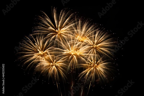 black happy colourful night yellow background gold year dark firewo christmas burst abstract anniversary Golden display white firework red holiday colours celebration gold fire fun black bright sky