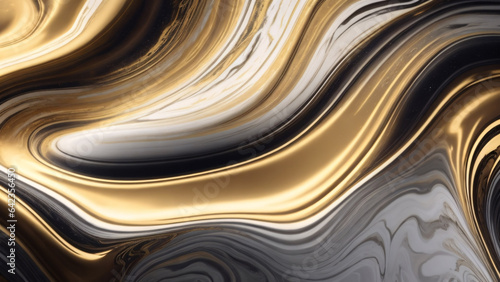 abstract gold and black background with some smooth lines