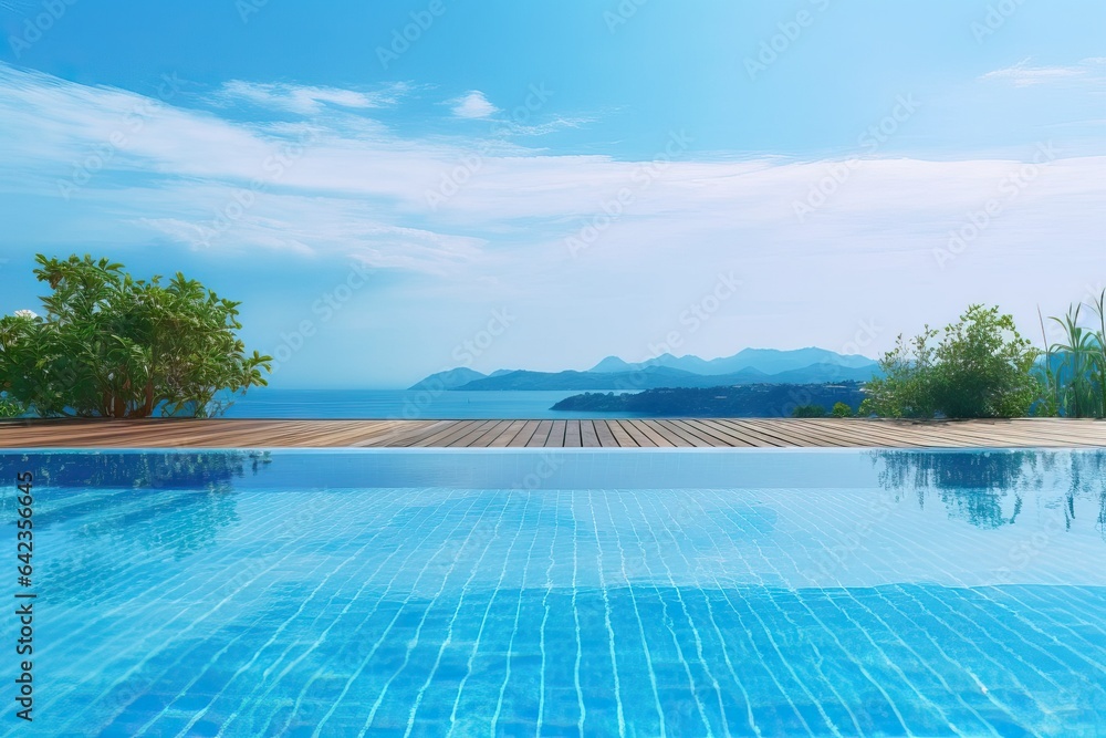 travel sea sea view concept landscape sky holiday view ocean mountains sky blue background Swimming pool summer pool skies swimming holiday resort background hotel andaman overlooking blue vacation