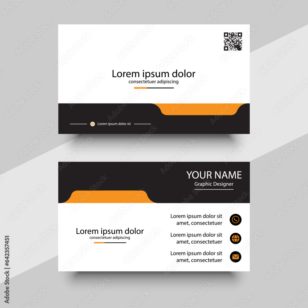 Modern business card corporate professional
