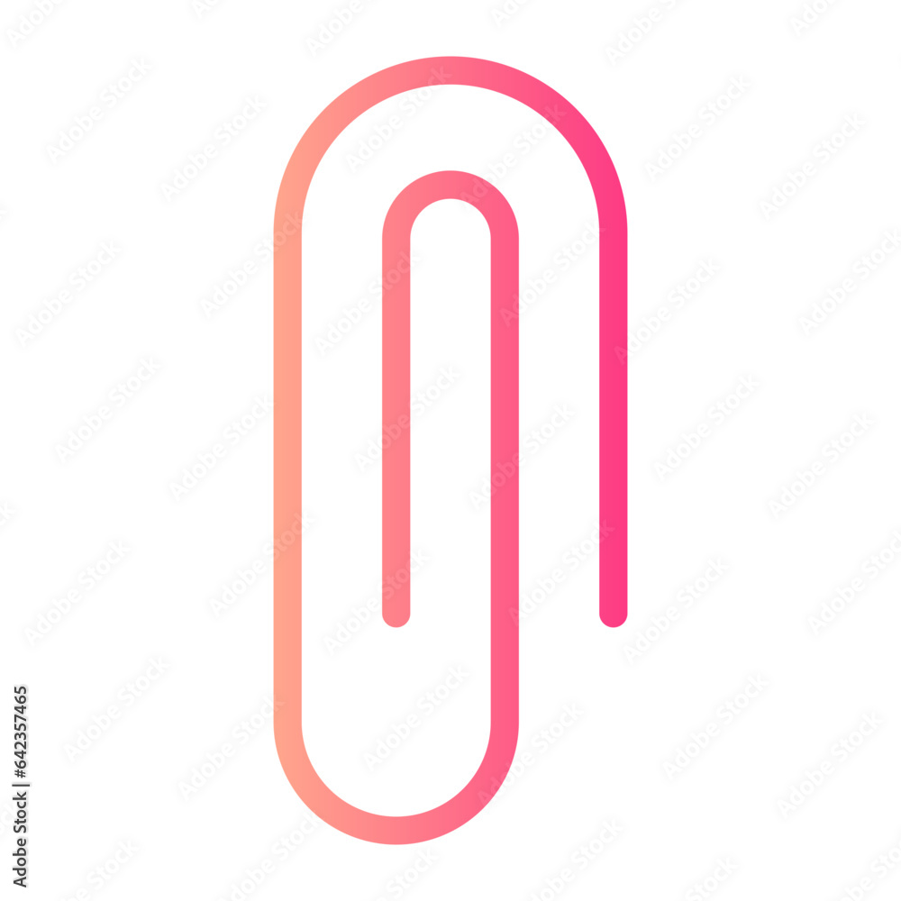 paper clip gradient icon paper clip gradient icon