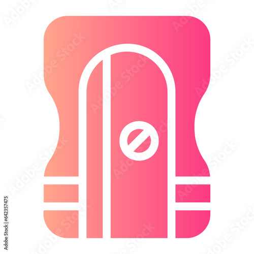 pencil sharpener gradient icon