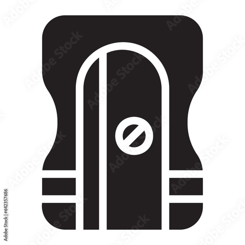 pencil sharpener glyph icon