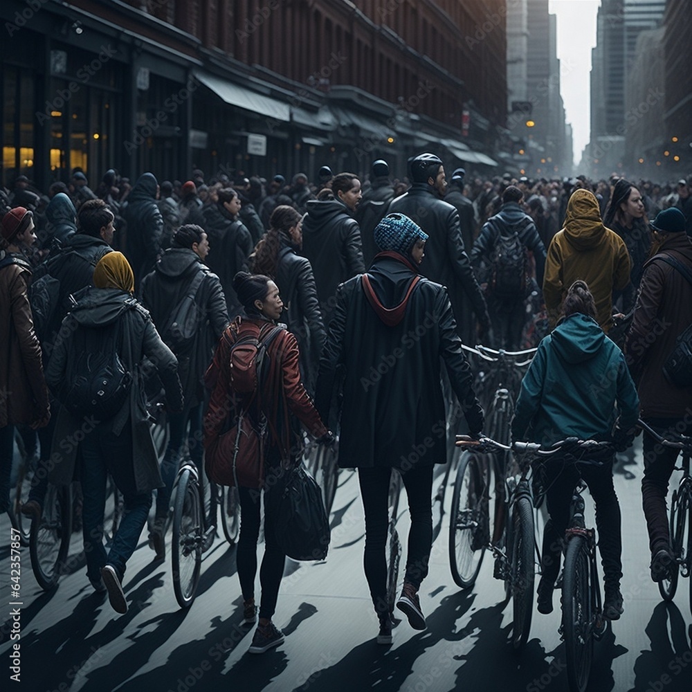 Obraz premium Diverse City Commute