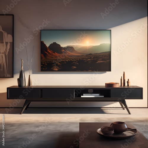 Sleek Wall Arrangement in Modern Living Space