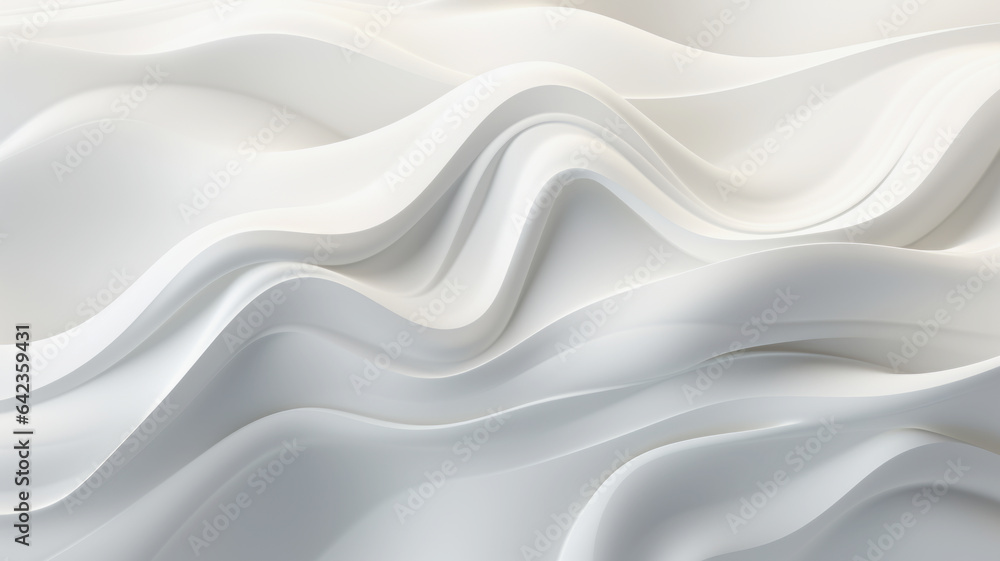 White Wave Abstratct 3D Background. Abstract Minimal Design. Creative Concept. White Wave Abstratct 3D Background. Abstract Minimal Design. Creative Concept.