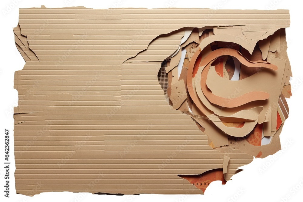 aged card cardboard banner torn background message vintage paper ...