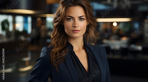 Wallpaper Mural Portrait of a beautiful young business woman Torontodigital.ca