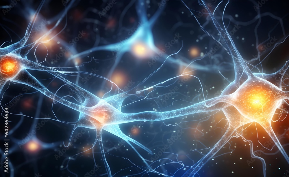 Human brain stimulation or activity with neurons, Neurology, neuronal network. Human brain stimulation or activity with neurons, Neurology, neuronal network.