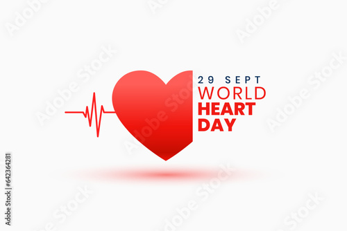 stylish 29th sept world heart day medical poster for global awareness