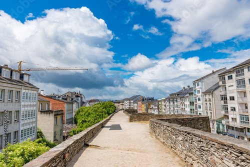 Roman Walls of Lugo in Spain, UNESCO World Heritage Site © Takashi Images