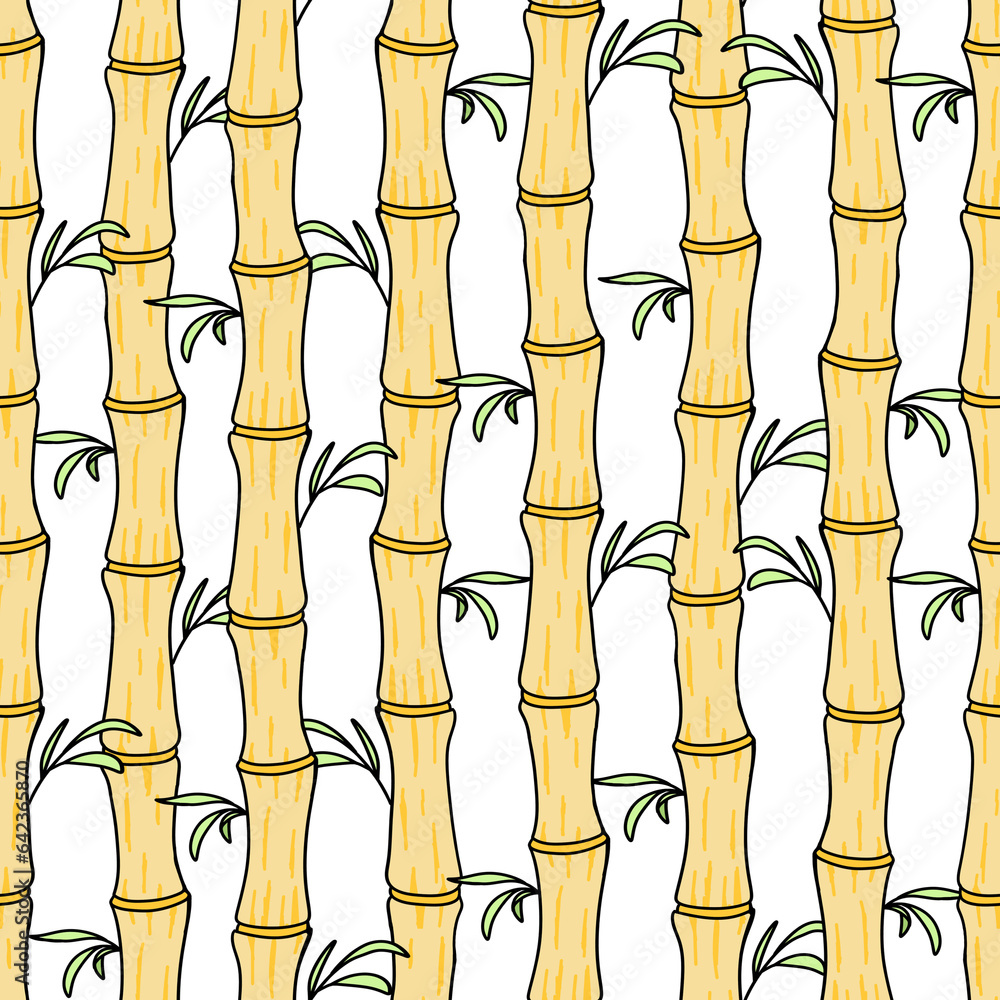 Bamboo Seamless Pattern. Hand Drawn Seamless Pattern
Bamboo Seamless Pattern. Hand Drawn Seamless Pattern