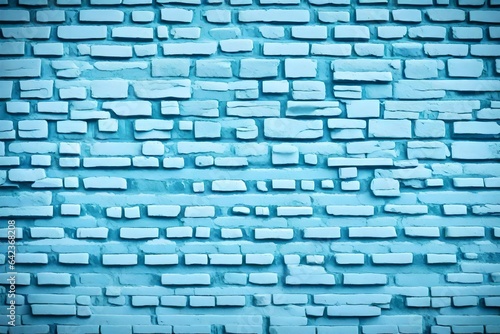 Baby blue brick wall texture background