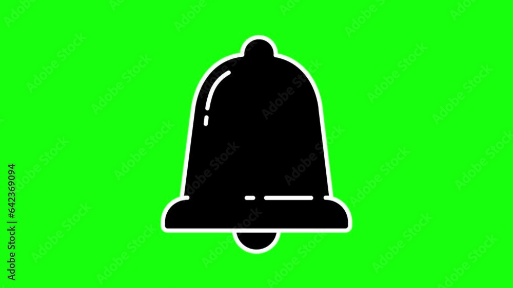 4K Video of Rotating Bell Isolated on Green chroma Key Screen Silhouette Black Alarm Bell Rotating and Isolated on Green Screen. Santa Claus Christmas ringing bell ready for using in different designs 4K Video of Rotating Bell Isolated on Green chroma Key Screen Silhouette Black Alarm Bell Rotating and Isolated on Green Screen. Santa Claus Christmas ringing bell ready for using in different designs