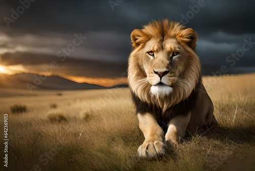 lion in the wild © Joun