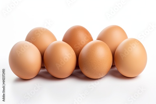 Eggs isolated on white background