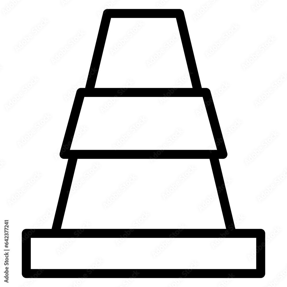 traffic cone line traffic cone line