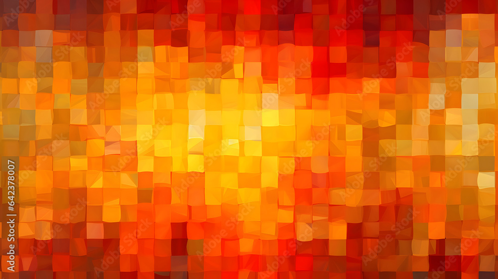 Oranhe light abstract background with squares