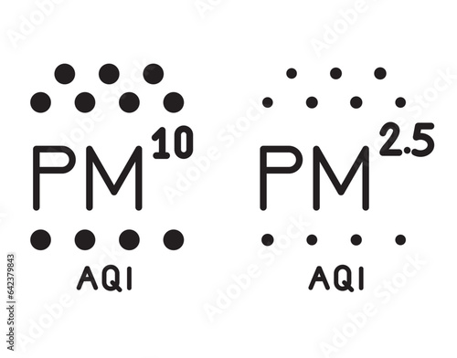 Particulate Matter PM 10 and 2.5 Pollution - Icon