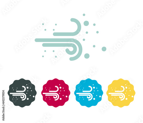 Air Pollution - High Wind - Icon