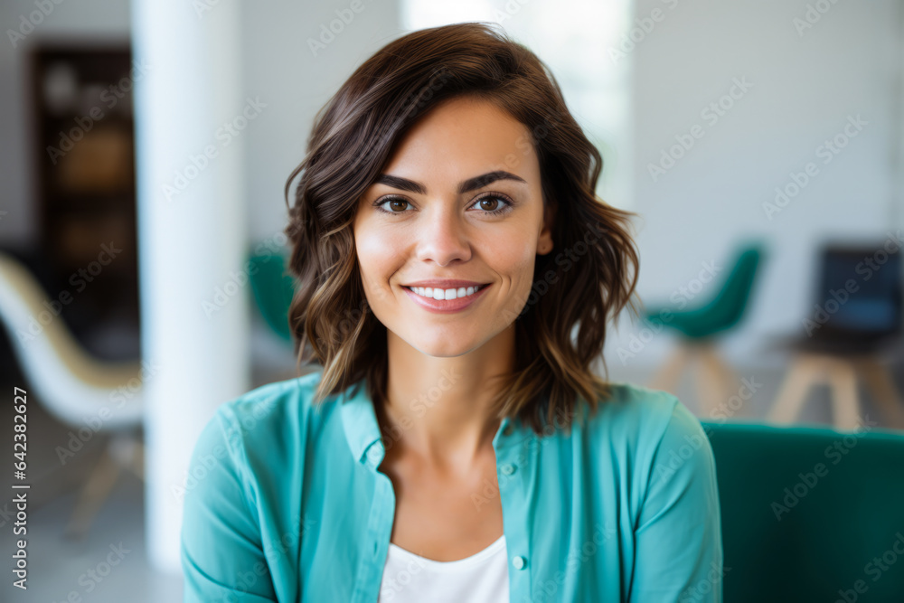 Portrait of a beautiful woman looking at the camera Portrait of a beautiful woman looking at the camera